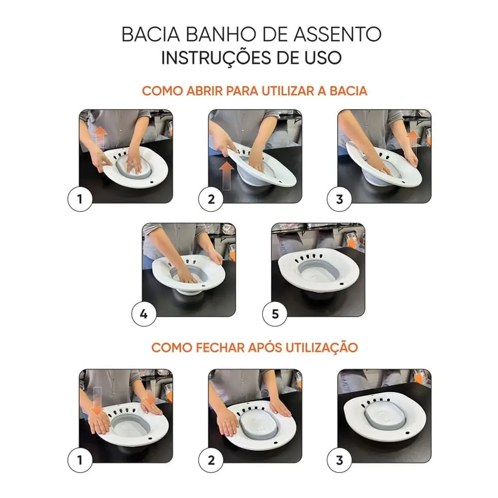 Instruções de Uso Bacia 