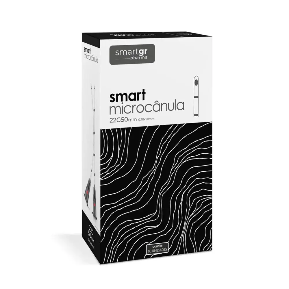 Embalagem canula 22g50mm