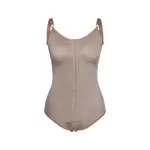 Cinta Modeladora Pós Cirúrgica Cavada Com Colchetes Chocolate  - New Form