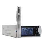 Kit Dermografo Pen Plume Prata Dérmia + 1 Caixa De Agulhas 1 Rl - Dermia